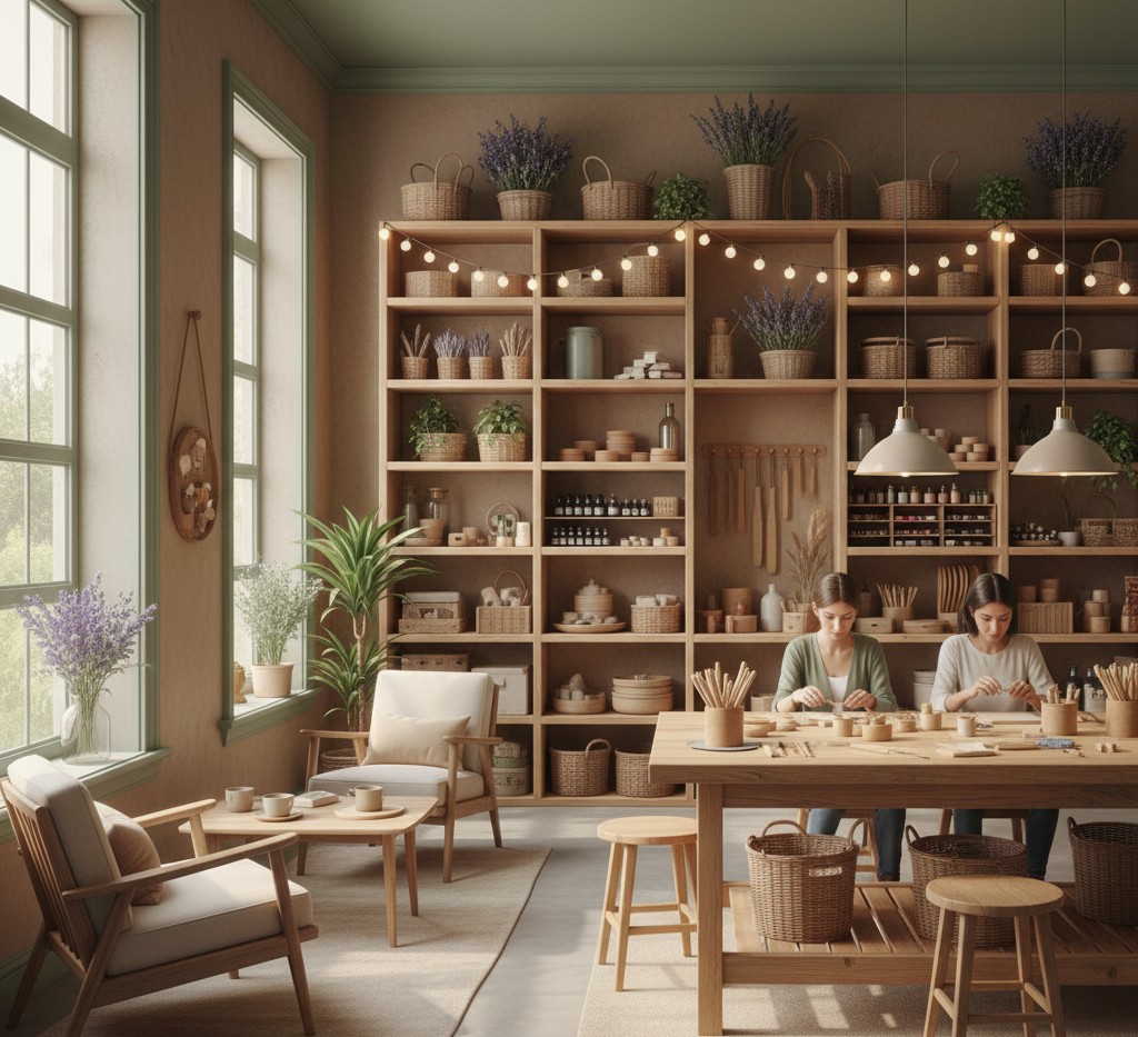 Our cozy workshop studio interior